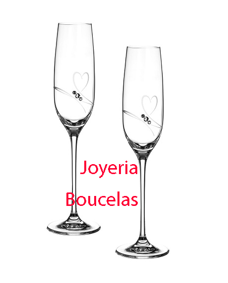Juego de Copas Champán Novios Global Argenti GA4240