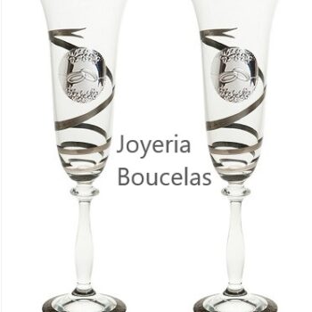 Juego Copas Cristal Boda Global Argenti GA3142A