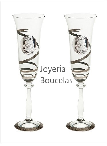 Juego Copas Cristal Boda Global Argenti GA3142A