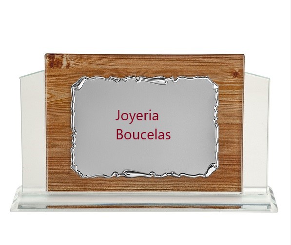 Placa Homenaje Cristal/Aluminio P/2234/3C