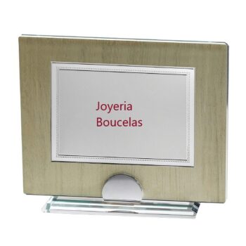 Placa Homenaje Cristal/Aluminio P/3013/3C